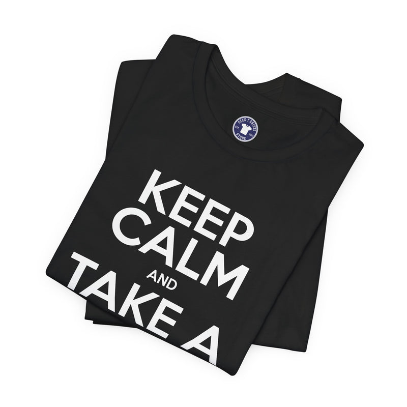 Keep Calm And Take A Break - Computer Shirt - Premium Unisex Crewneck T-Shirt