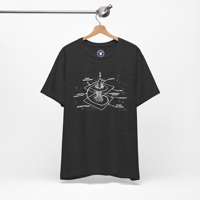 Time Warp Physics Wormhole - Premium Unisex Crewneck T-Shirt