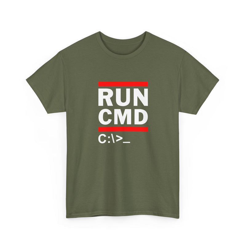 Run Cmd C - It Shirt - Funny Coder Shirt - Ms-Dos - Regular Unisex Crewneck T-Shirt