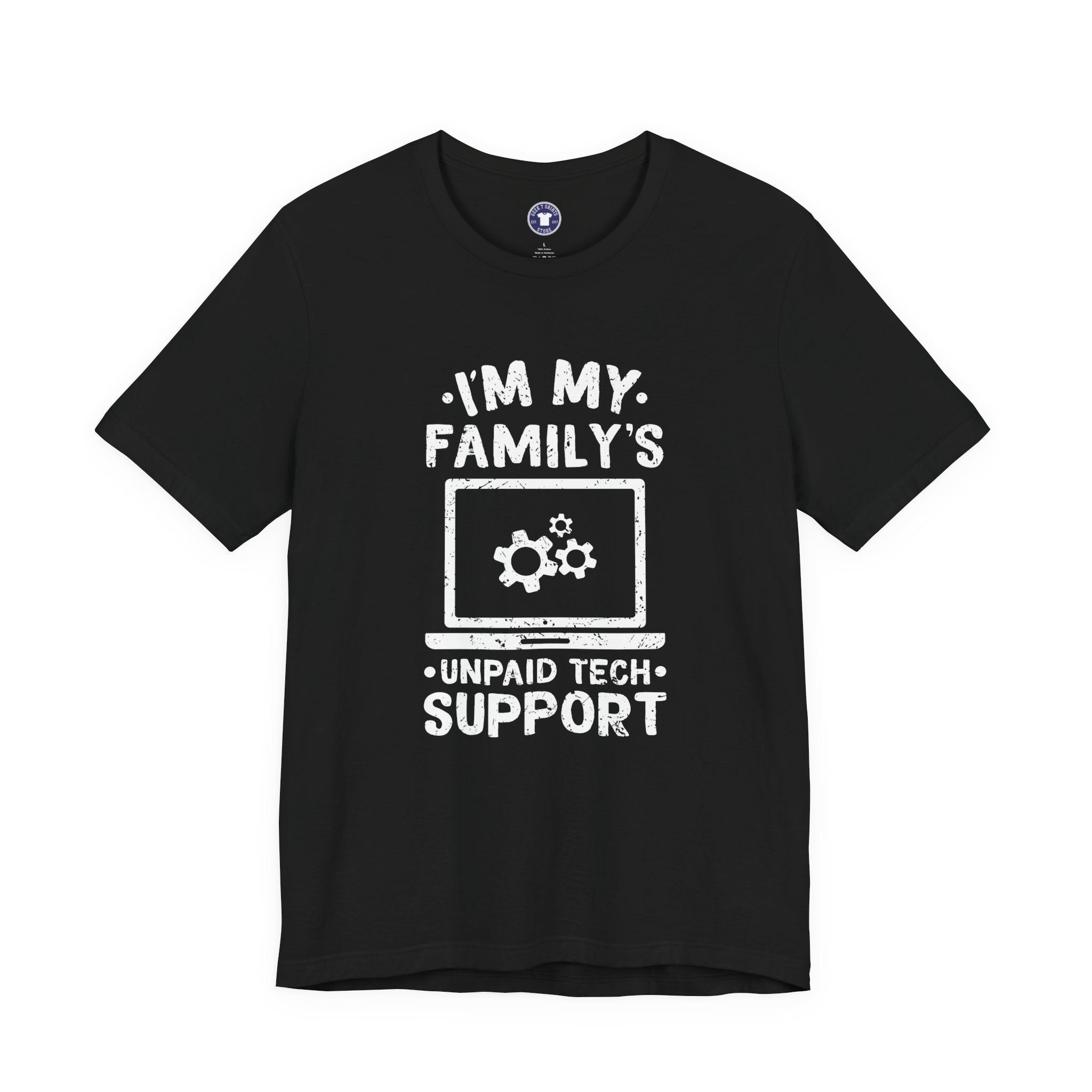 I'm My Family's Unpaid Tech Support - Premium Unisex Crewneck T-Shirt