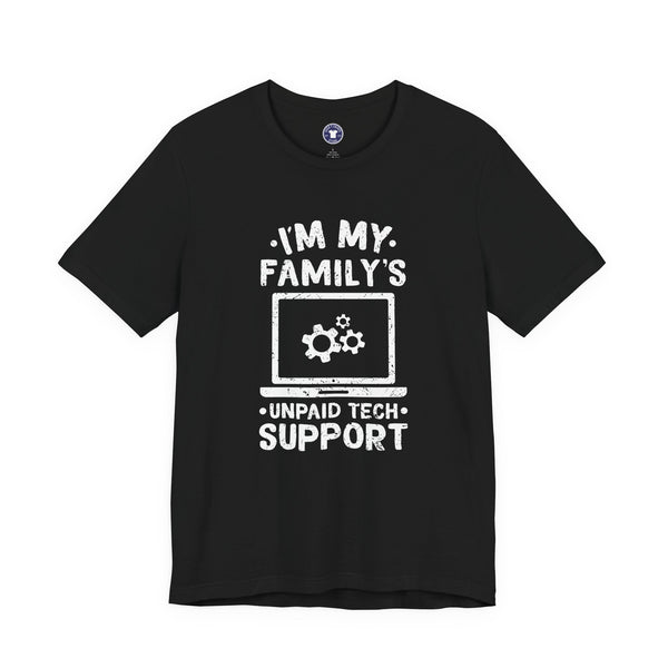 I'm My Family's Unpaid Tech Support - Premium Unisex Crewneck T-Shirt
