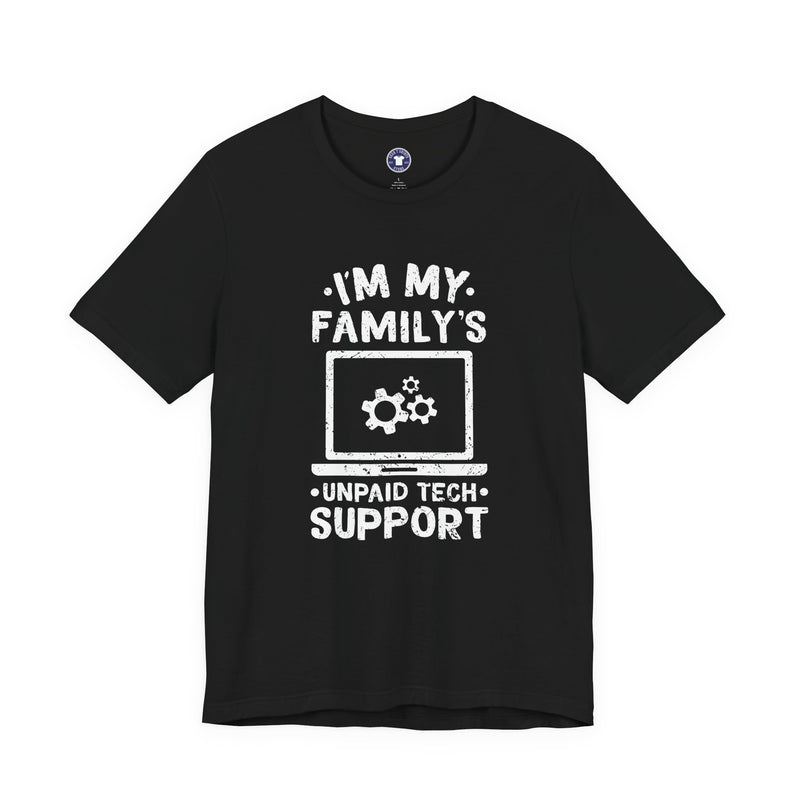 I'm My Family's Unpaid Tech Support - Premium Unisex Crewneck T-Shirt