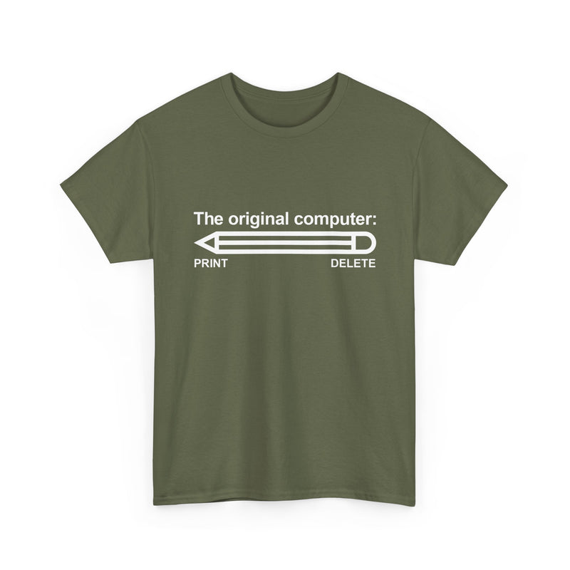 The Original Computer - Nerd Shirt - It Shirt - Regular Unisex Crewneck T-Shirt
