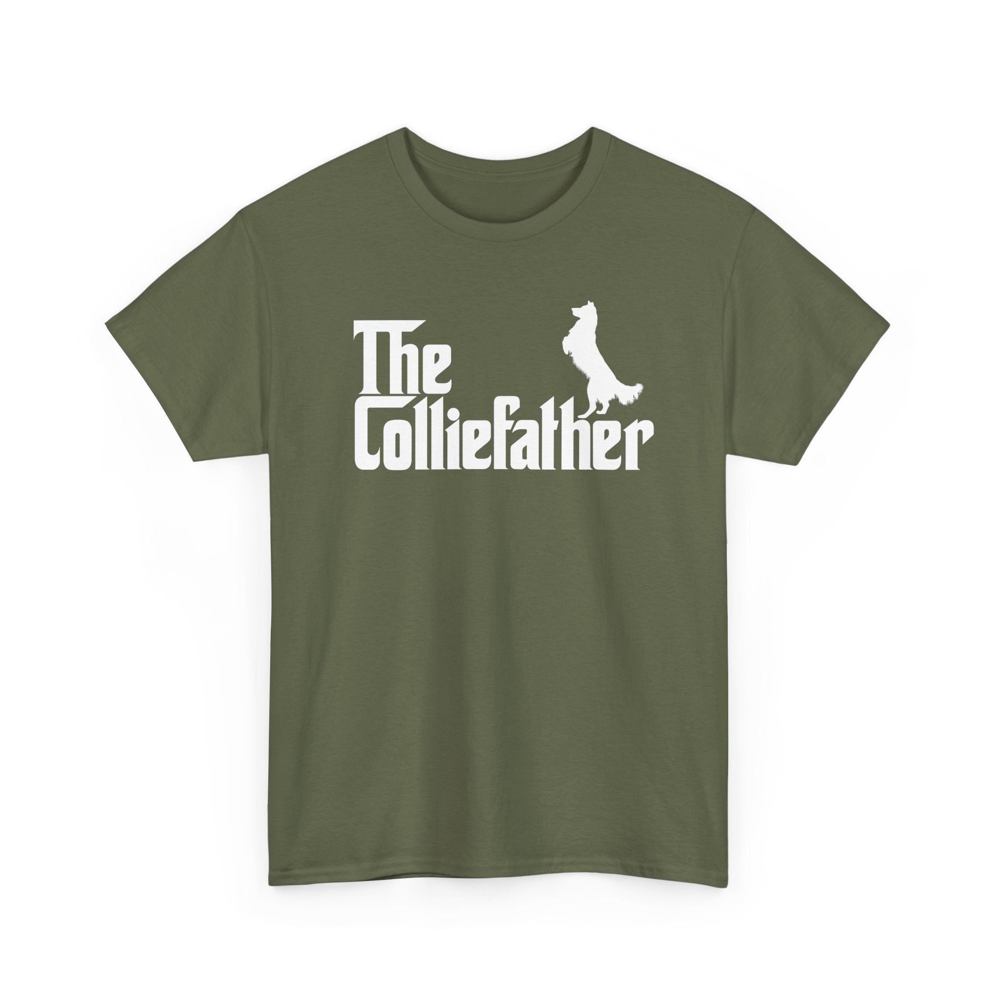 Funny Border Collie Shirt The Colliefather Border Collie Dad Gift - Unisex Regular Crewneck T-Shirt
