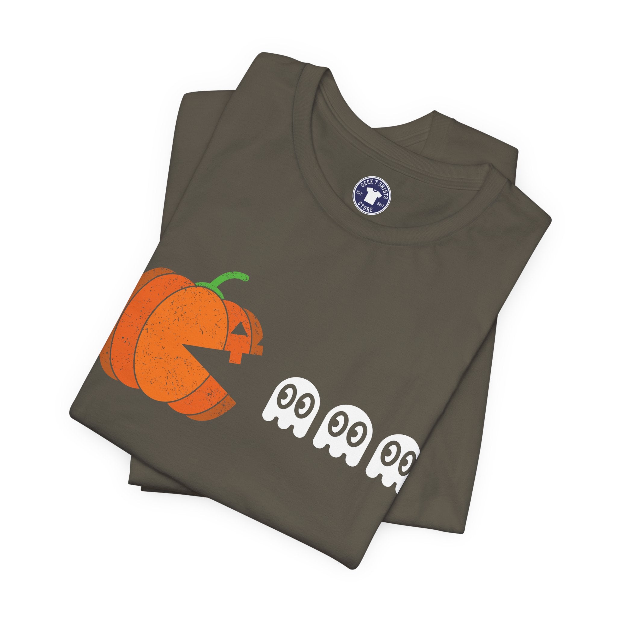 Halloween Retro Gamer - Premium Unisex Crewneck T-Shirt
