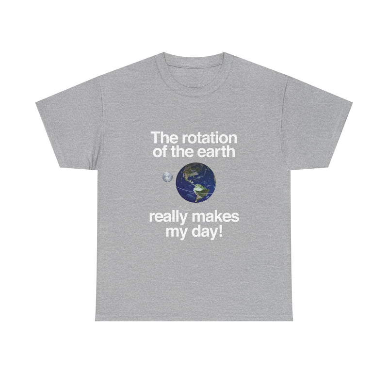 Earth Rotation T-Shirt, Science Geek Tee, Nerd Shirt, Astronomy Gift, Planet Earth Shirt, Space Humor, Science Lover Apparel, Celestial Art