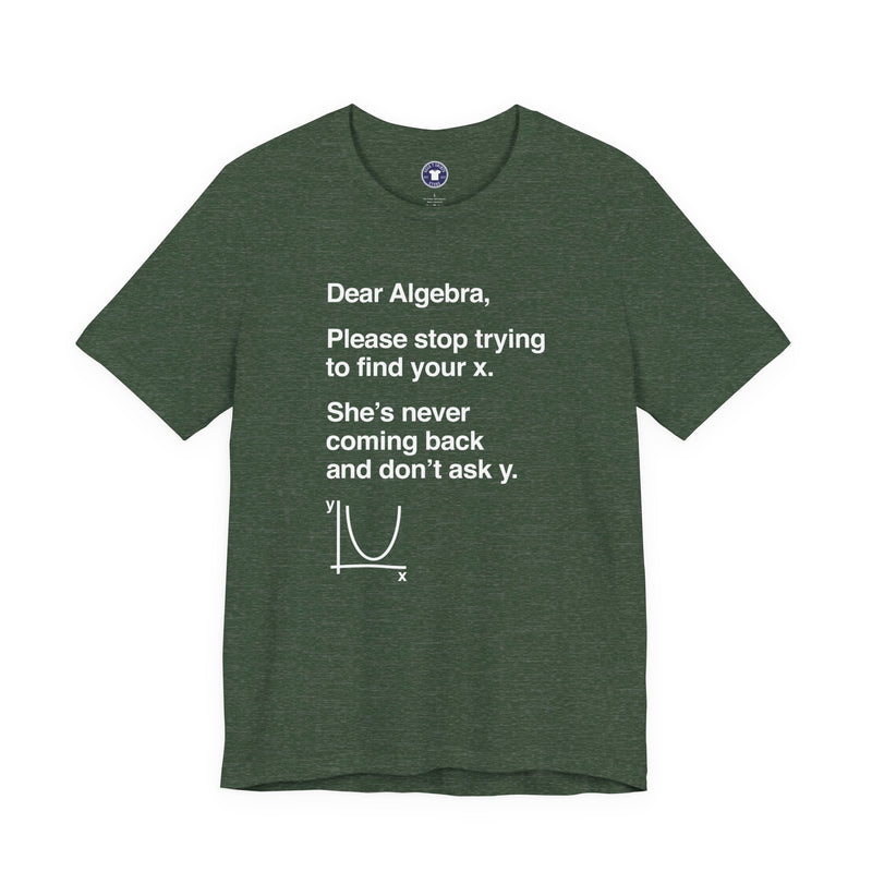 Dear Algebra - Math Teacher - Premium Unisex Crewneck T-Shirt