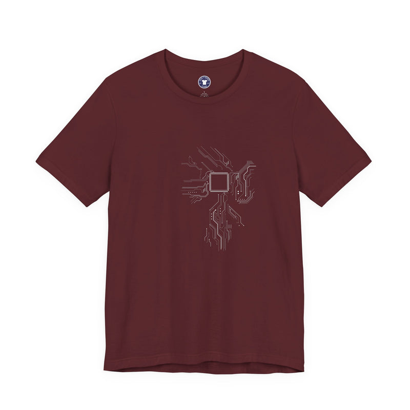 Cpu Heart Chipset Board - Geek Coding T-Shirt - Premium Unisex Crewneck T-Shirt