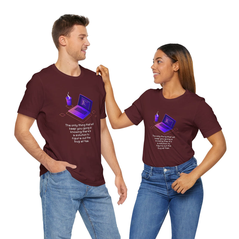 Figure Out The Bug At 4am - Premium Unisex Crewneck T-Shirt