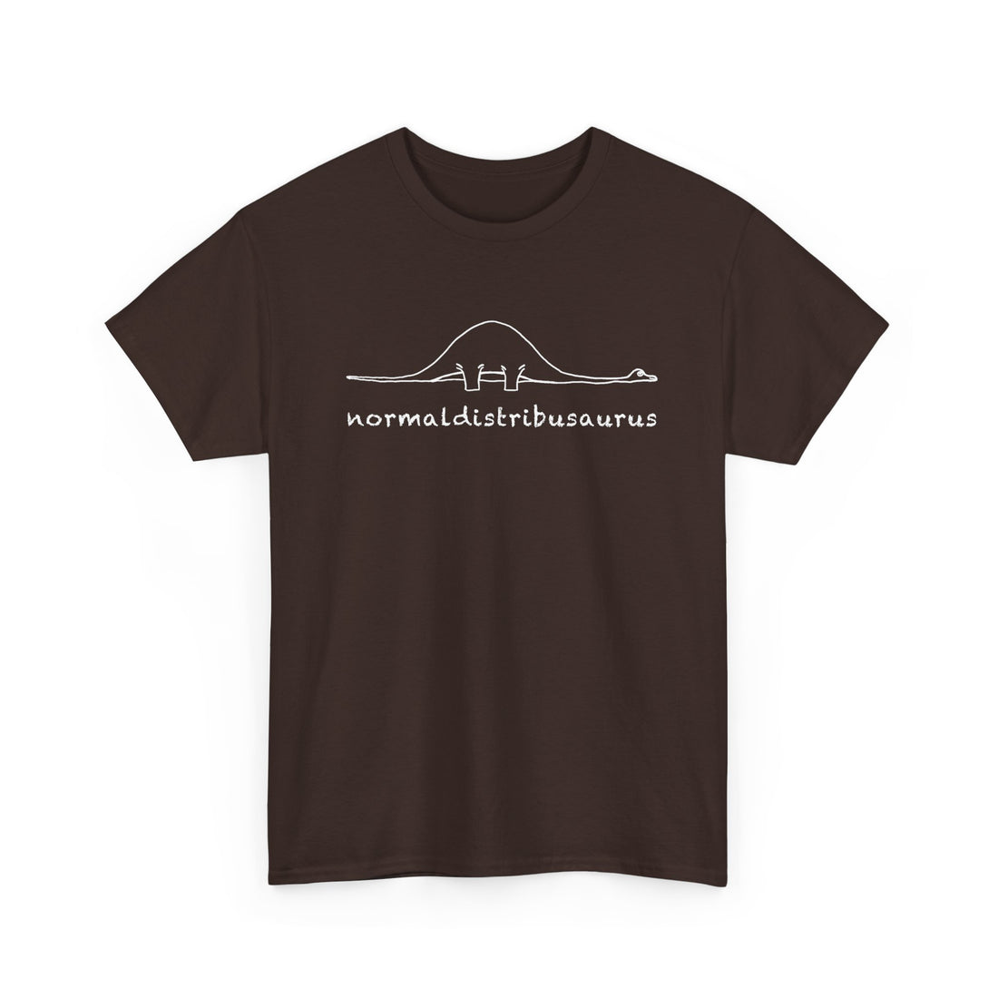 Math Statistics - Normaldistribusaurus - Regular Unisex Crewneck T-Shirt