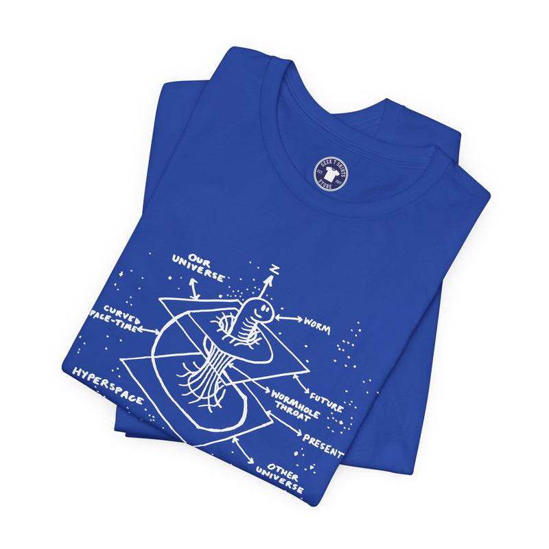 Time Warp Physics Wormhole - Premium Unisex Crewneck T-Shirt