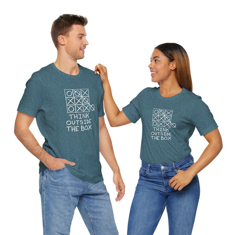 Think Outside The Box - Premium Unisex Crewneck T-Shirt