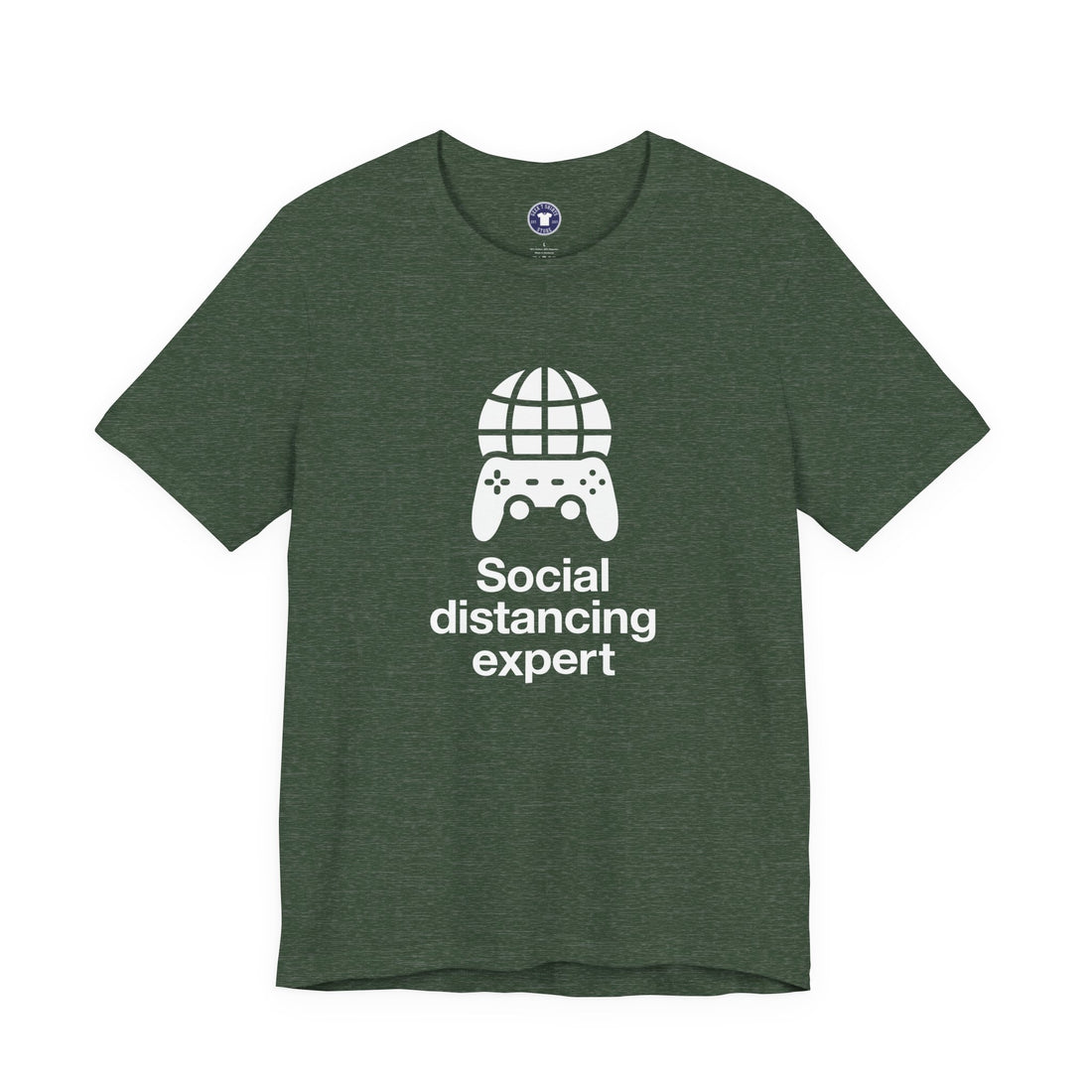 Social Distancing Expert - Premium Unisex Crewneck T-Shirt
