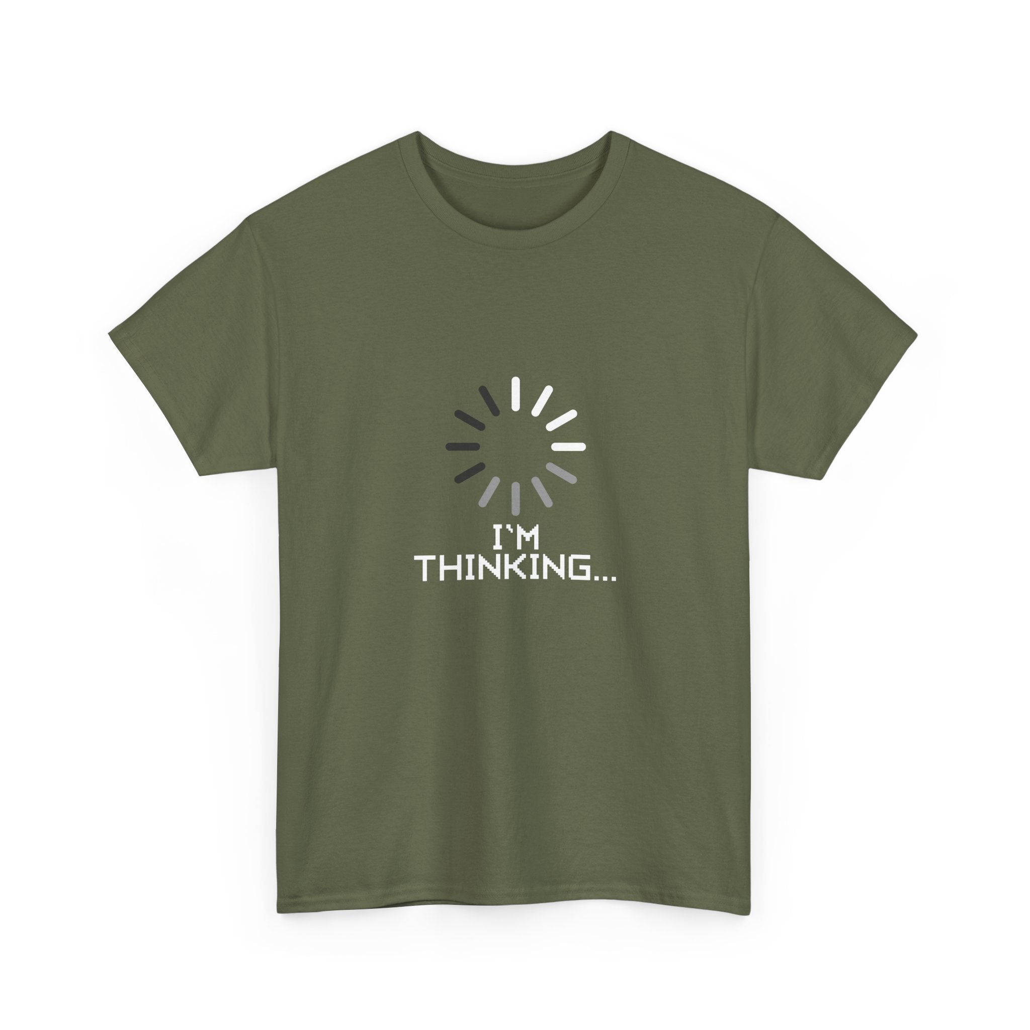 I'm Thinking Loading Wheel - Funny Coder Shirt -  Unisex Crewneck T-Shirt