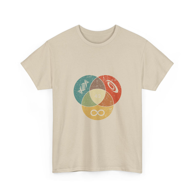42 T-Shirt Hitchhikers Guide to the Galaxy Shirt Science Infinity DNA Galaxy Tee Geek Humor Gift Sci-fi Nerd Present Top