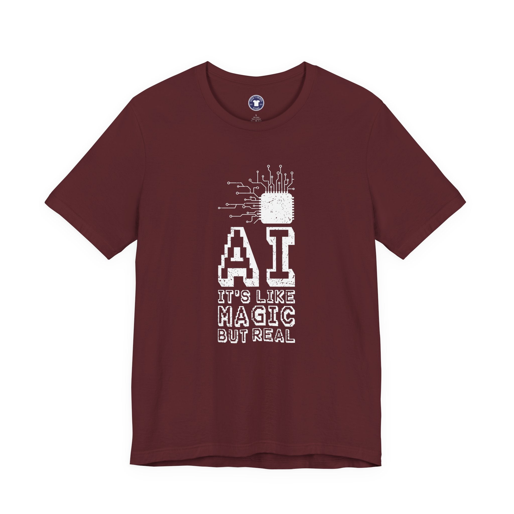AI Like Magic But Real - Premium Unisex Crewneck T-Shirt