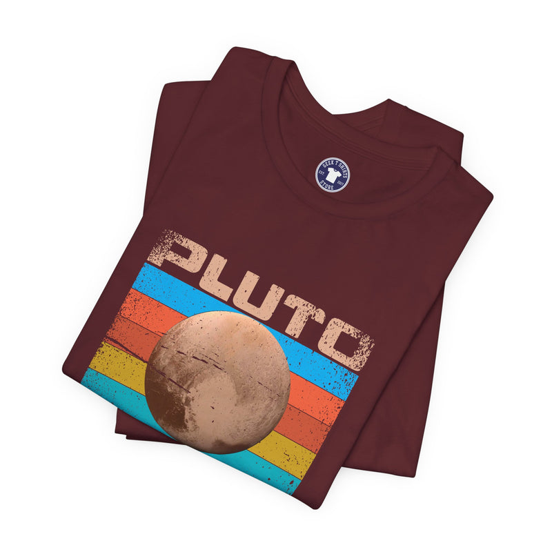 Pluto Never Forget - Geek Shirt - Funny Science Shirt - Premium Unisex Crewneck T-Shirt