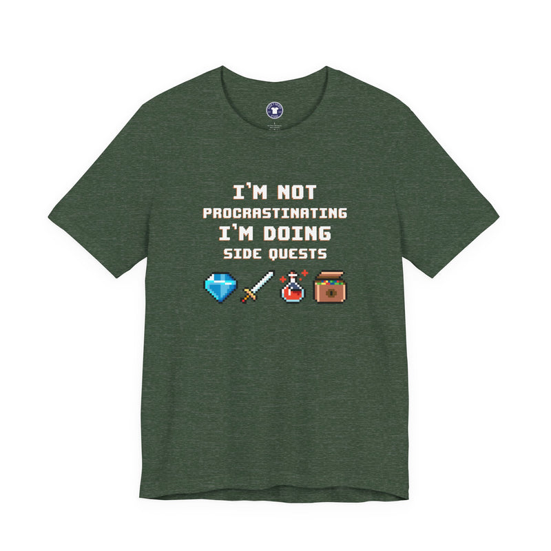 I'm Not Procrastinating I'm Doing Side Quests - Premium Unisex Crewneck T-Shirt
