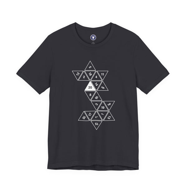 20 Sided Roll Playing Die - Premium Unisex Crewneck T-Shirt