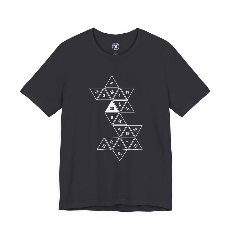 20 Sided Roll Playing Die - Premium Unisex Crewneck T-Shirt