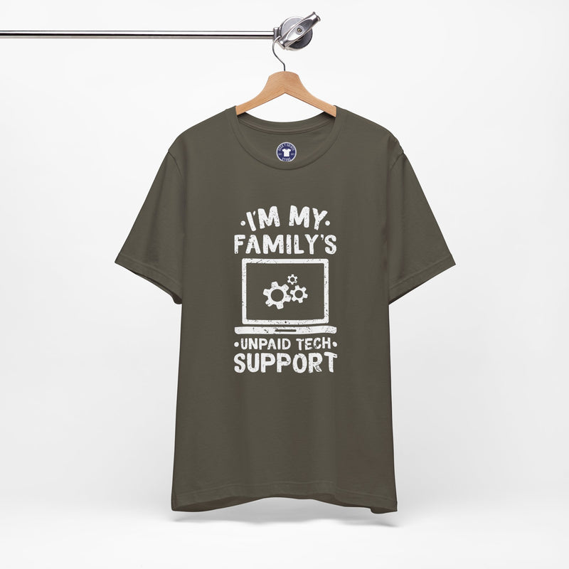 I'm My Family's Unpaid Tech Support - Premium Unisex Crewneck T-Shirt