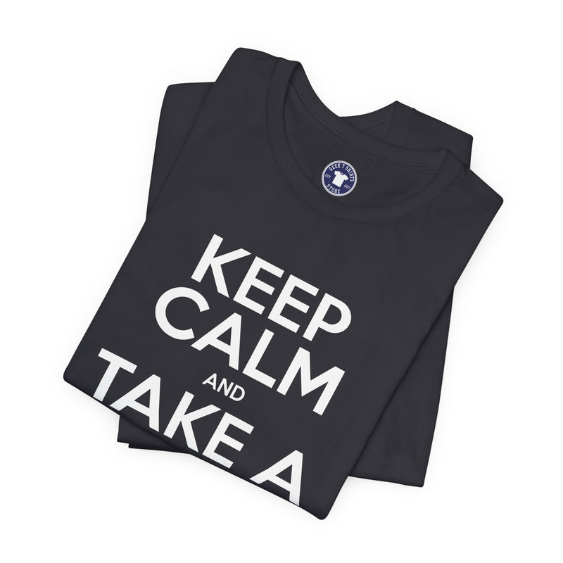 Keep Calm And Take A Break - Computer Shirt - Premium Unisex Crewneck T-Shirt