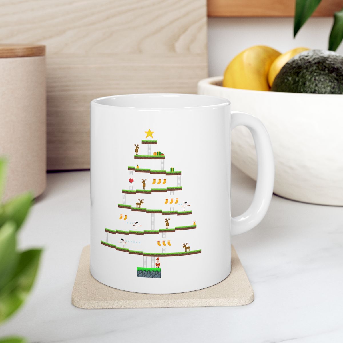 8-Bit Christmas Tree Mug context-4