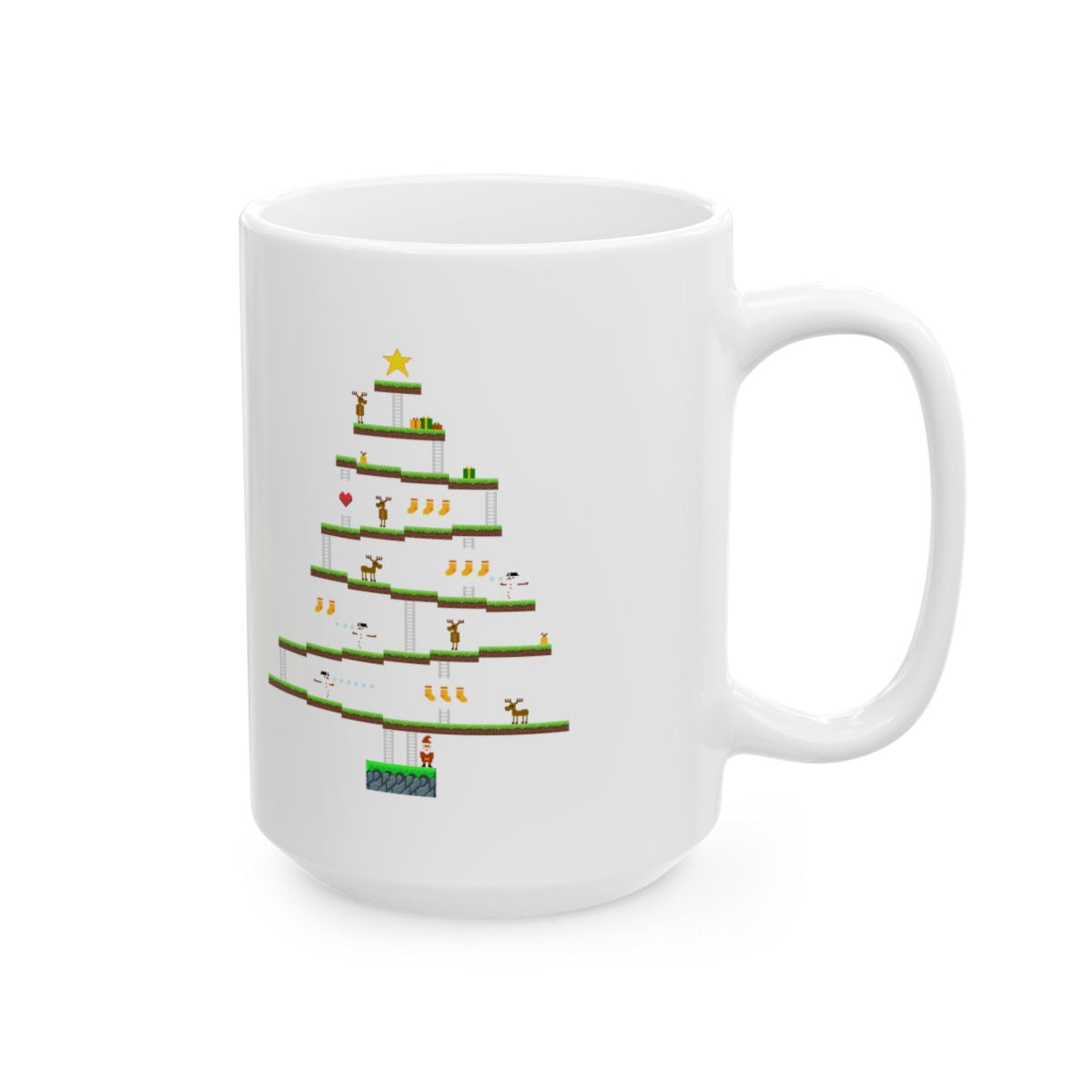 8-Bit Christmas Tree Mug right #Size_15oz