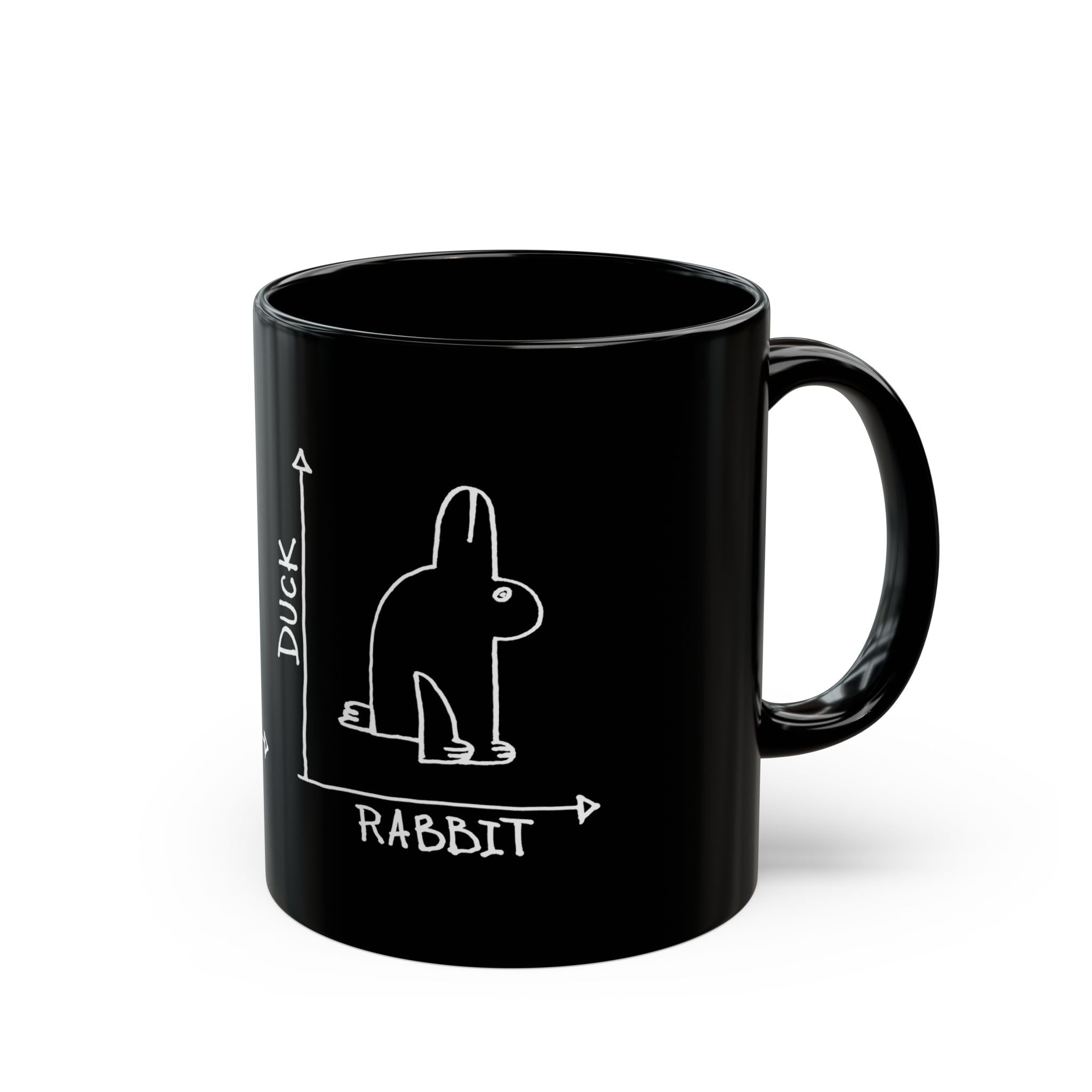 Rabbit-Duck Paradox - Black Glossy Mug