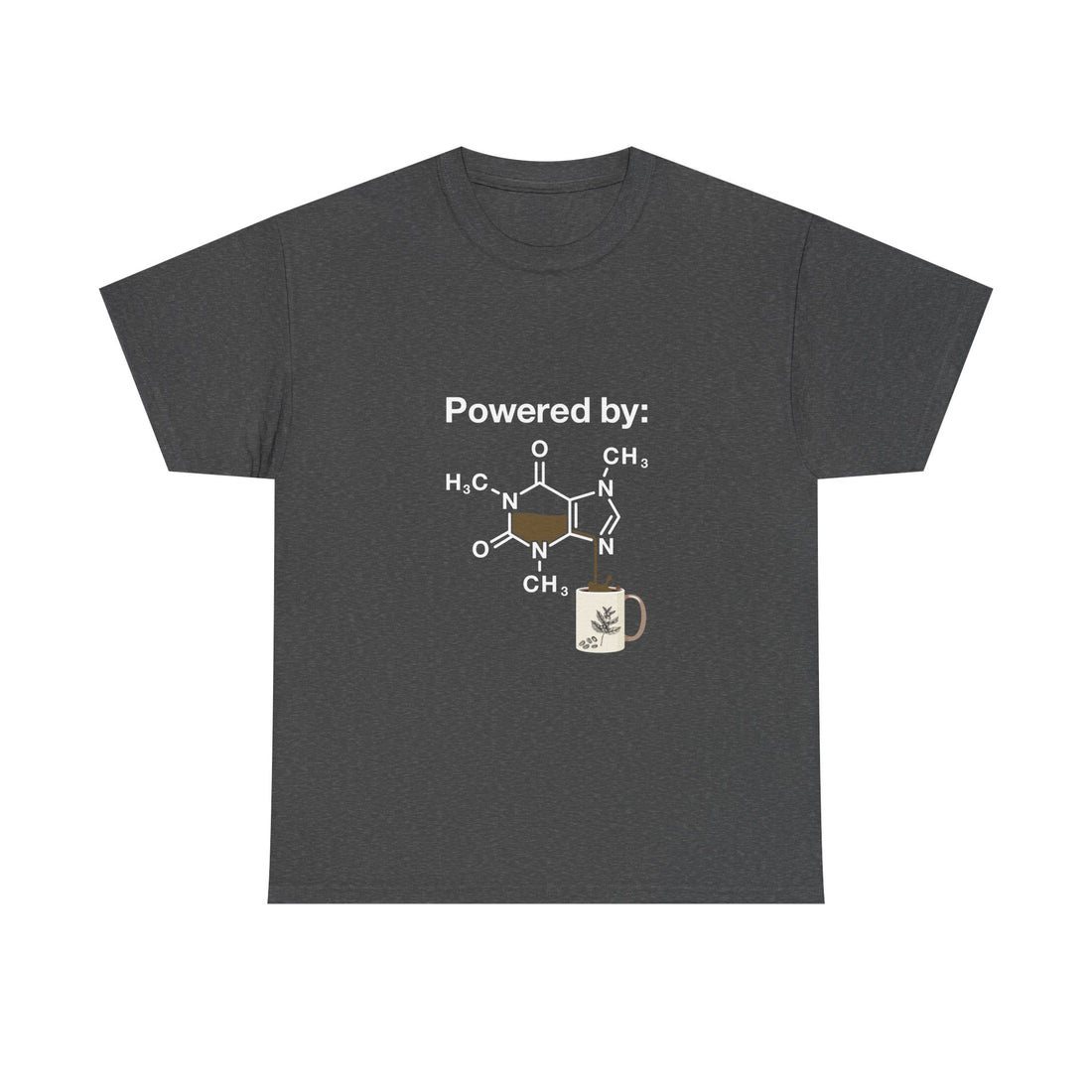 Caffeine Molecule T-Shirt, Coffee Science Tee, Geek T-Shirt, Nerd Shirt, Chemistry Humor Gift, Coffee Lover Present, Science Art Apparel