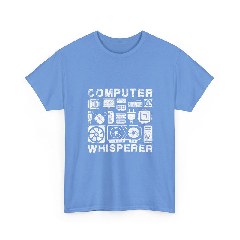 Computer Whisperer T-Shirt, Geek T-Shirt, Nerd Shirt, Tech Lover Tee, Programmer Gift, Retro Computer Parts Art, Electronics Enthusiast Top