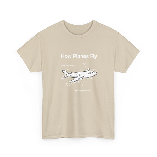 How Planes Fly Funny Aerospace Engineer - Regular Unisex Crewneck T-Shirt