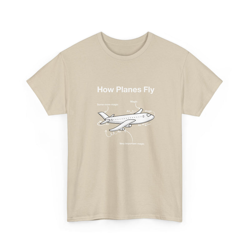 How Planes Fly Funny Aerospace Engineer - Regular Unisex Crewneck T-Shirt