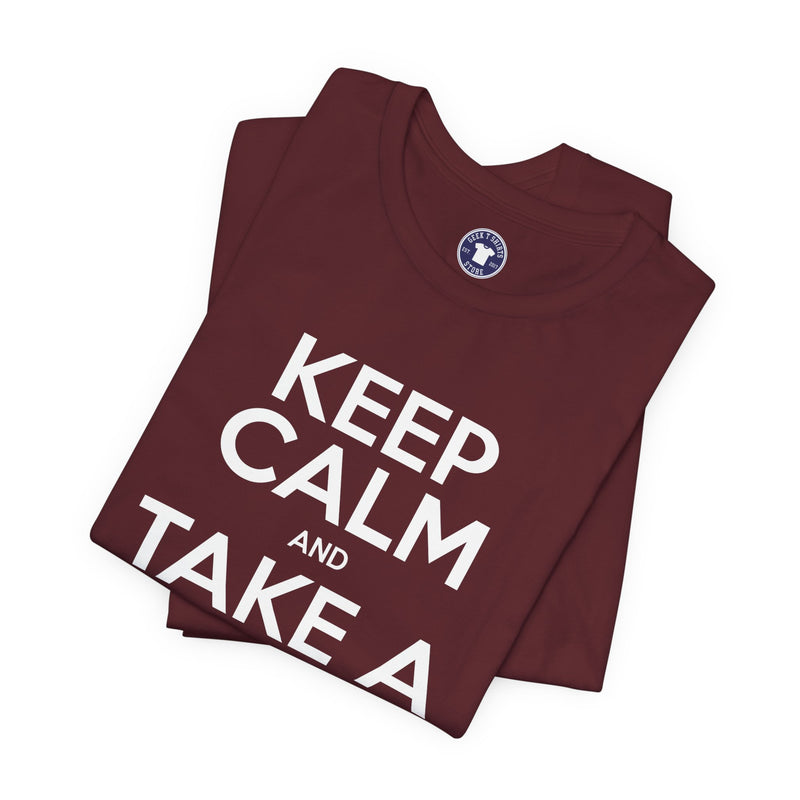 Keep Calm And Take A Break - Computer Shirt - Premium Unisex Crewneck T-Shirt