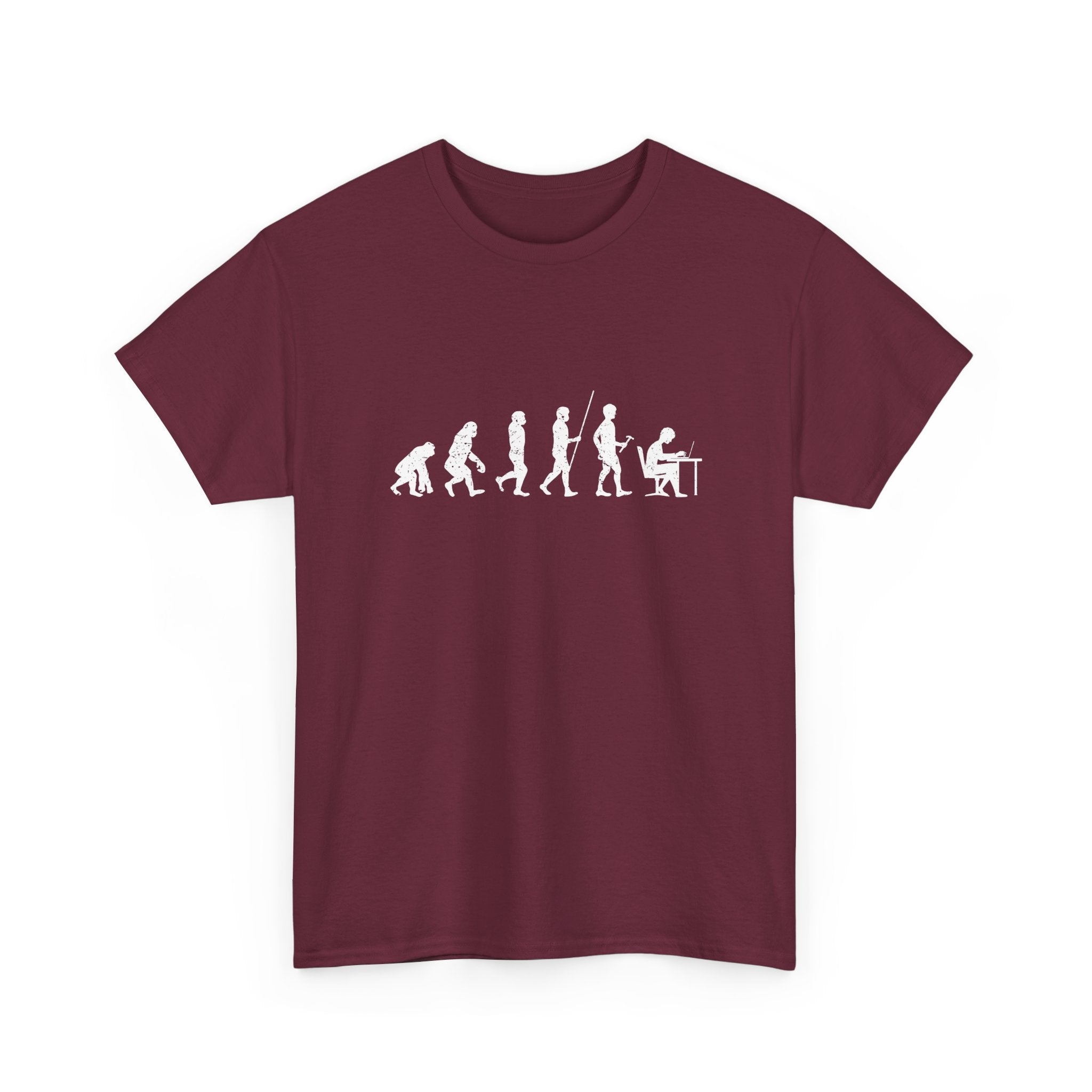 The Evolution To Coders - Regular Unisex Crewneck T-Shirt