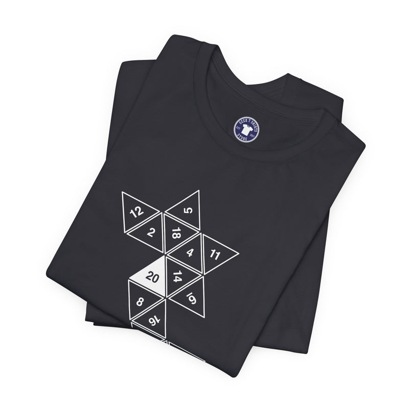 20 Sided Roll Playing Die - Premium Unisex Crewneck T-Shirt