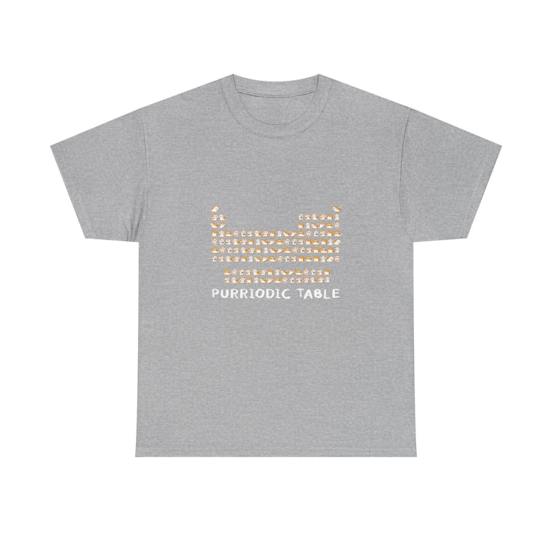 Purriodic Table T-Shirt, Cute Cat Chemistry Tee, Science Lover Gift, Geek T-Shirt, Nerd Shirt, Fun Animal Pun Shirt, Cat Lover Present