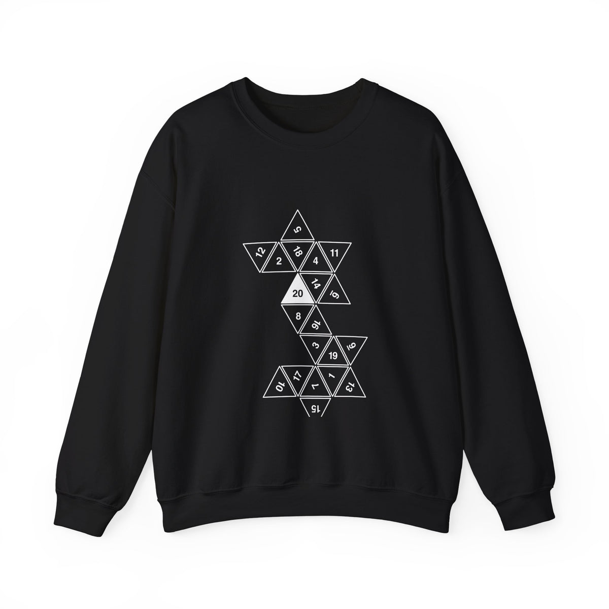 20 Sided Die Sweatshirt