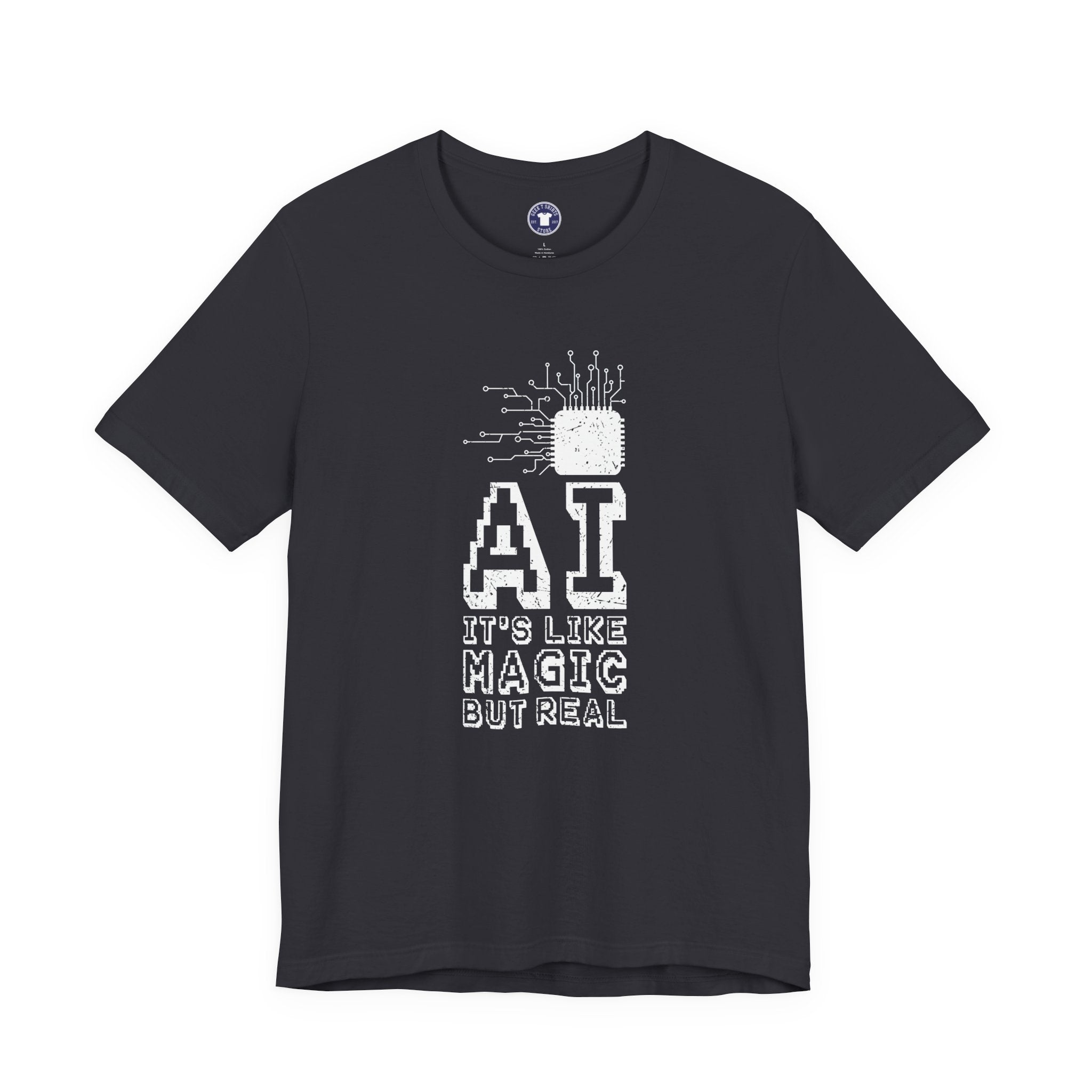 AI Like Magic But Real - Premium Unisex Crewneck T-Shirt