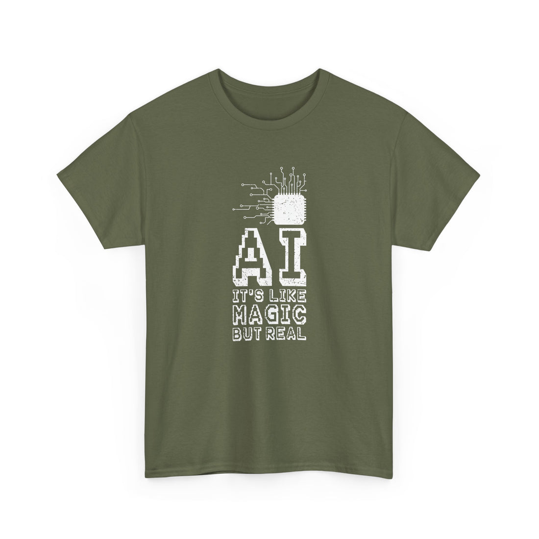 AI Like Magic But Real - Regular Unisex Crewneck T-Shirt