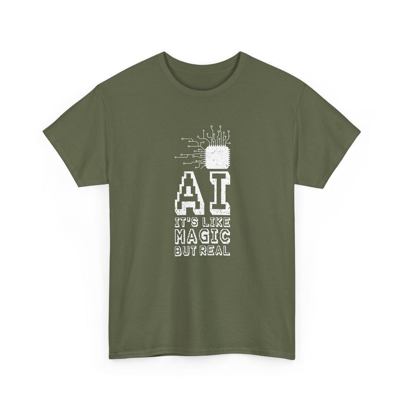 AI Like Magic But Real - Regular Unisex Crewneck T-Shirt
