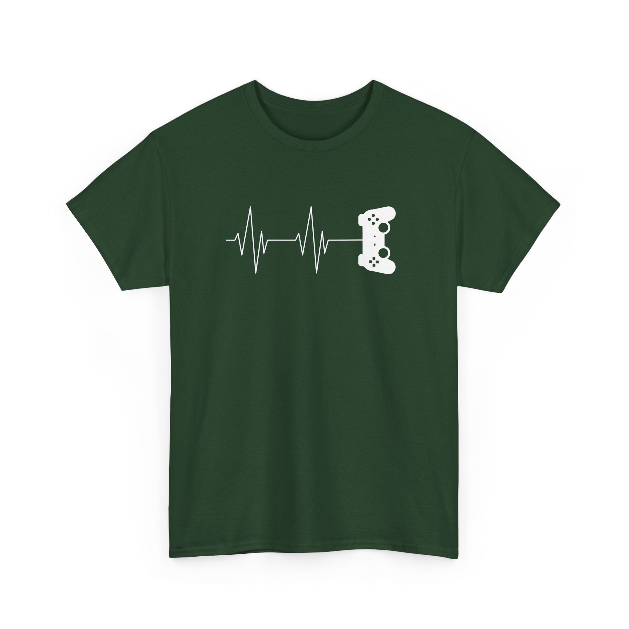 Gamer Heartbeat - Video Gaming Addict Shirt -  Unisex Crewneck T-Shirt
