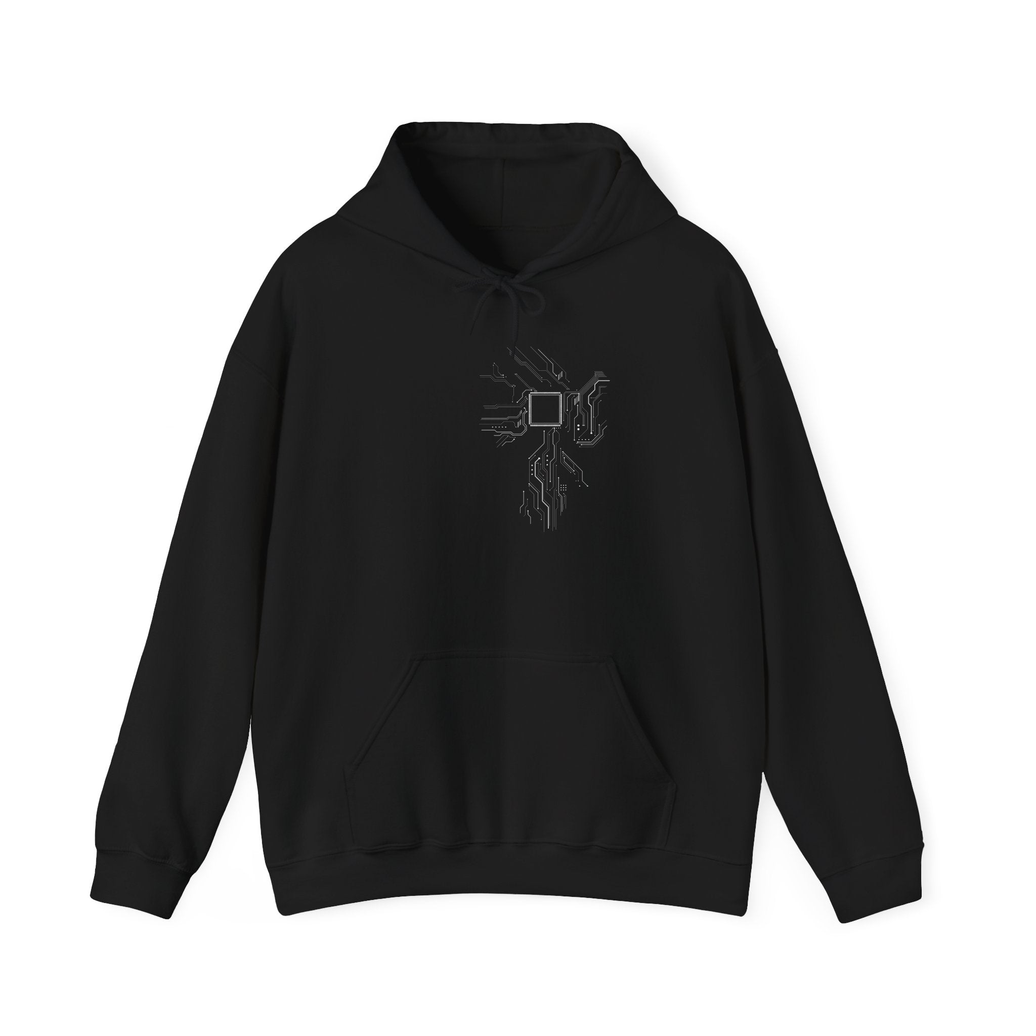 Cpu Heart Chipset Board - Geek Coding Hoodie - Unisex Hooded Sweatshirt
