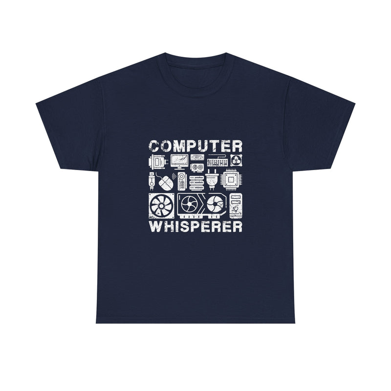 Computer Whisperer T-Shirt, Geek T-Shirt, Nerd Shirt, Tech Lover Tee, Programmer Gift, Retro Computer Parts Art, Electronics Enthusiast Top