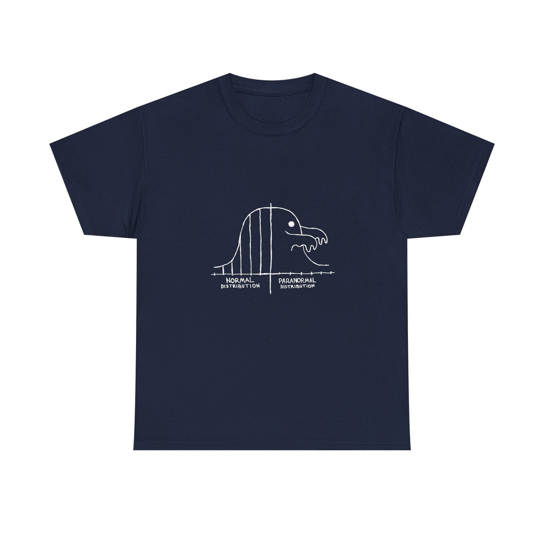 Paranormal Distribution T-Shirt, Funny Statistical Humor Tee, Geek T-Shirt, Nerd Shirt, Math Joke Top, Science Gift Shirt, Funny Geek Tee