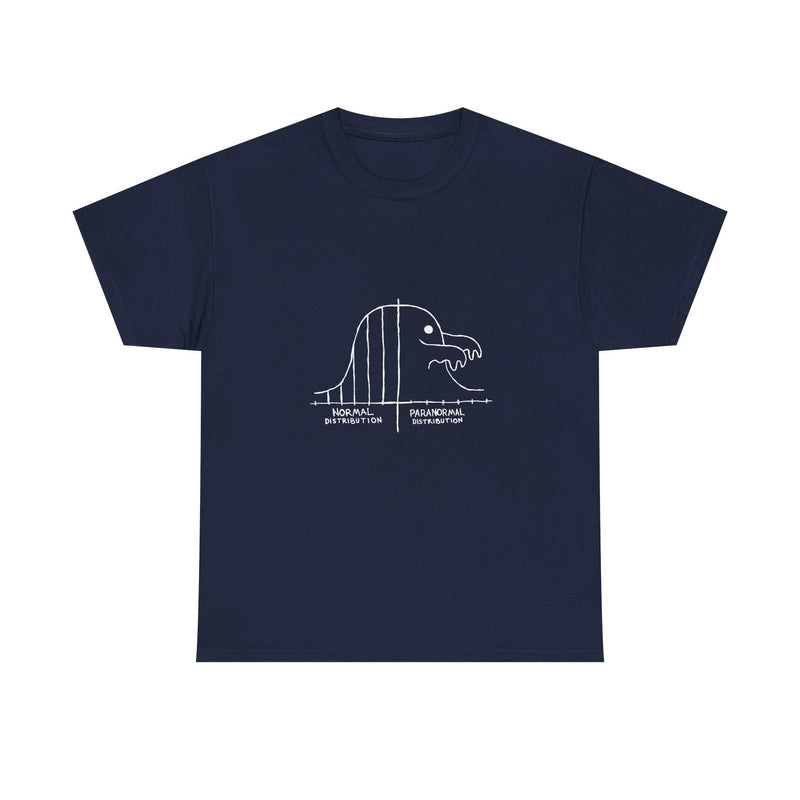 Paranormal Distribution T-Shirt, Funny Statistical Humor Tee, Geek T-Shirt, Nerd Shirt, Math Joke Top, Science Gift Shirt, Funny Geek Tee