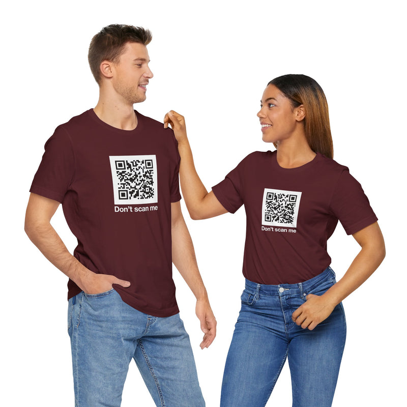 Qr Code Prank - Rick Astley - Dont Scan Me - Premium Unisex Crewneck T-Shirt