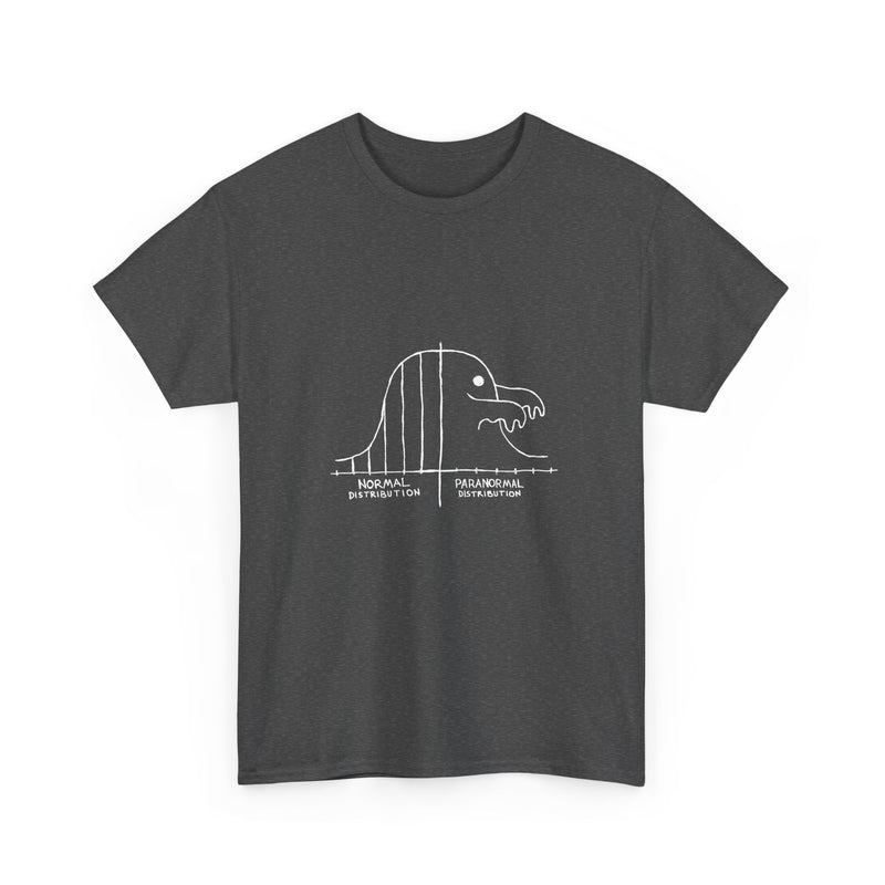 Paranormal Distribution T-Shirt, Funny Statistical Humor Tee, Geek T-Shirt, Nerd Shirt, Math Joke Top, Science Gift Shirt, Funny Geek Tee