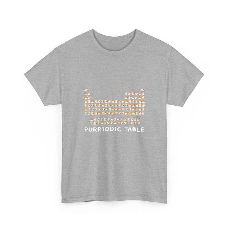 Purriodic Table T-Shirt, Cute Cat Chemistry Tee, Science Lover Gift, Geek T-Shirt, Nerd Shirt, Fun Animal Pun Shirt, Cat Lover Present
