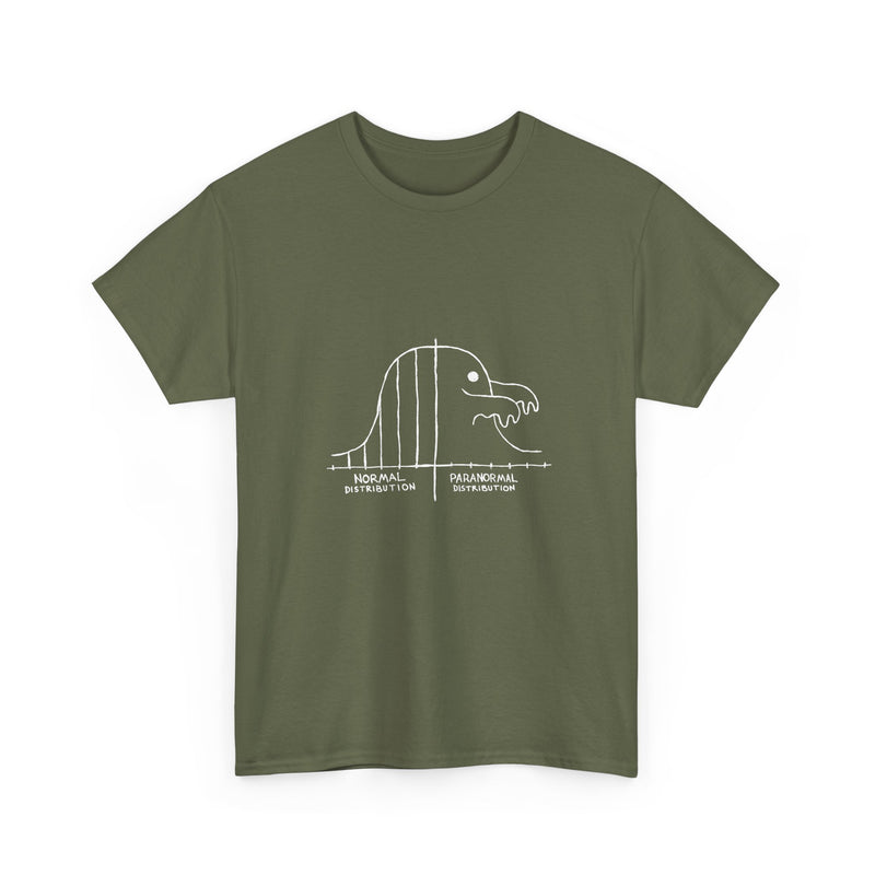 Paranormal Distribution T-Shirt, Funny Statistical Humor Tee, Geek T-Shirt, Nerd Shirt, Math Joke Top, Science Gift Shirt, Funny Geek Tee